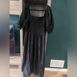 Gap dress with puff sleeves XL Tall